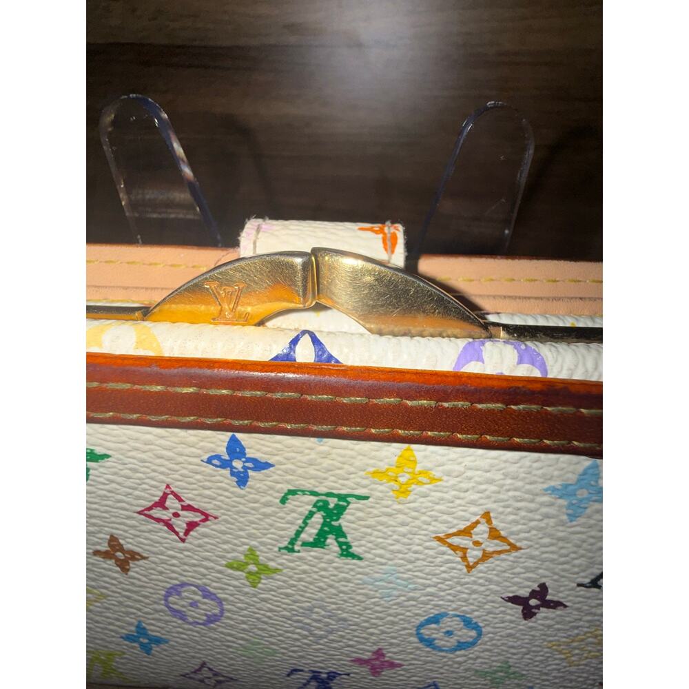 Louis Vuitton Monogram Multicolore Viennois French Purse Wallet White M92987 - Picture 9 of 12